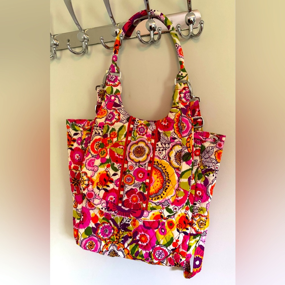 NWT Vera Bradley backpack convertible tote in Clementine pattern